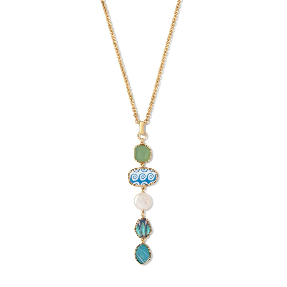 Online The Met Store Ancient Mixed Motifs Glass Pendant Drop Necklace