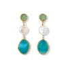 Outlet The Met Store Ancient Mixed Motifs Glass Triple-Drop Earrings