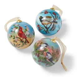 Discount The Met Store Birds of America Hand-Painted Glass Ornament Set
