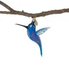 Discount The Met Store Blue and Purple Hummingbird Glass Ornament