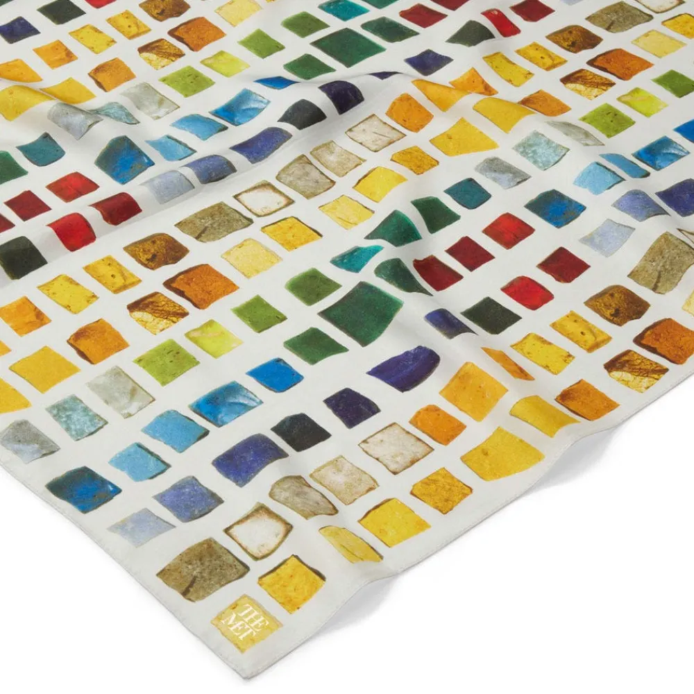 Discount The Met Store Byzantine Tesserae Oblong Silk Scarf
