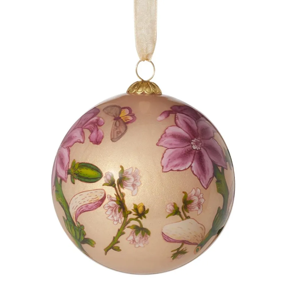 The Met Store Chelsea Botanicals Hand-Painted Glass Ornament Set