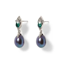The Met Store Chelsea Peacock Pearl Drop Earrings