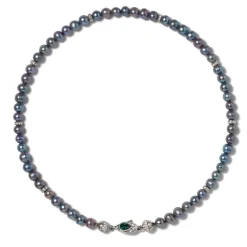Discount The Met Store Chelsea Peacock Pearl Necklace and Drop Earrings Set