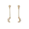 Outlet The Met Store Crescent Moon Drop Earrings