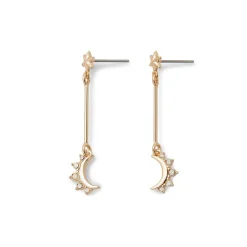 Outlet The Met Store Crescent Moon Drop Earrings