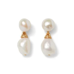 Outlet The Met Store Cypriot Twist Pearl Double-Drop Earrings