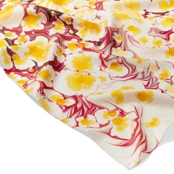 Discount The Met Store Daisy Garden Marbled Paper Oblong Silk Scarf