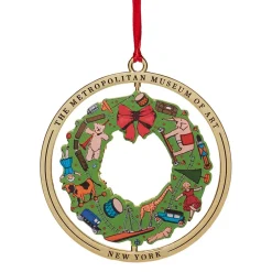 Outlet The Met Store December Wreath Spinning Ornament
