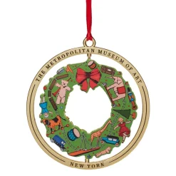 Outlet The Met Store December Wreath Spinning Ornament