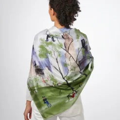 Best The Met Store Dehn Spring in Central Park Square Silk Scarf