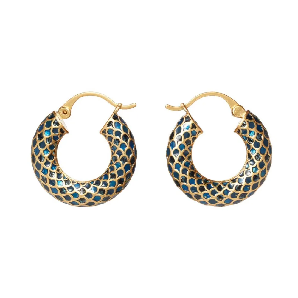 Discount The Met Store Egyptian Feather Hoop Earrings