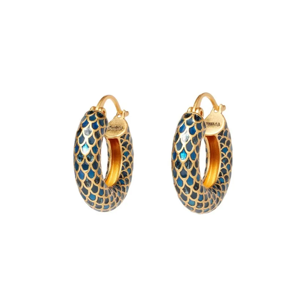 Discount The Met Store Egyptian Feather Hoop Earrings
