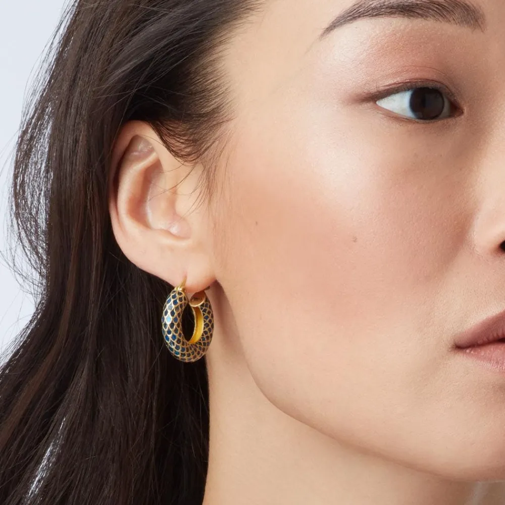 Discount The Met Store Egyptian Feather Hoop Earrings