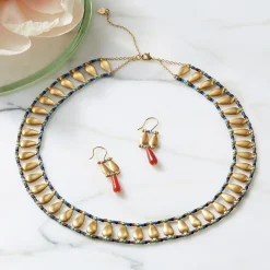 New The Met Store Egyptian Fringe Collar Necklace