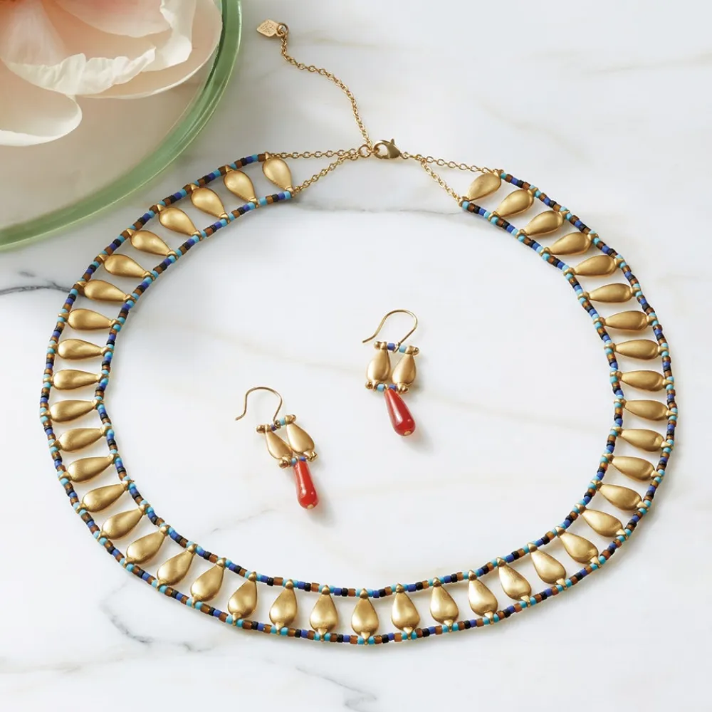 New The Met Store Egyptian Fringe Collar Necklace