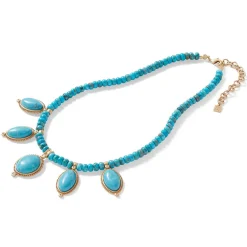 The Met Store Egyptian Hathor Turquoise Multi-Drop Necklace