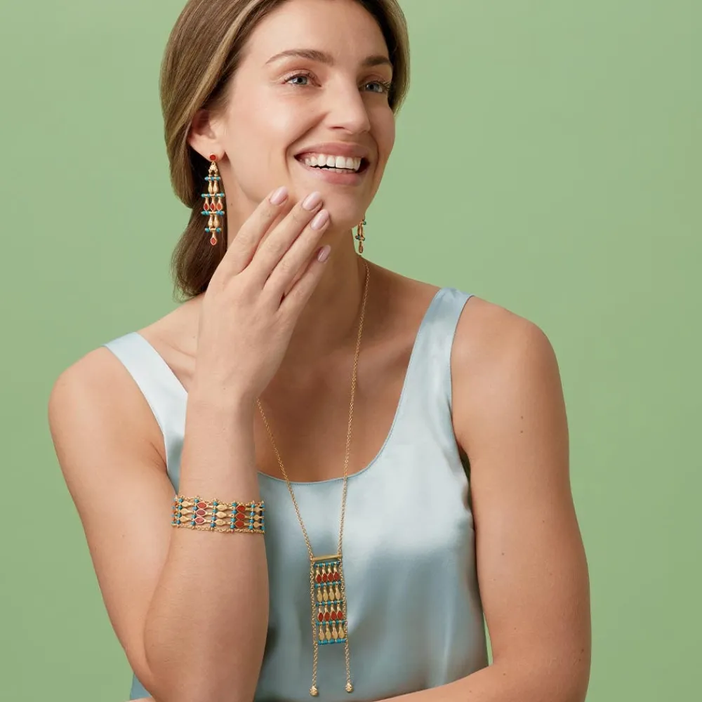 Sale The Met Store Egyptian Nefer Amulet Chandelier Earrings