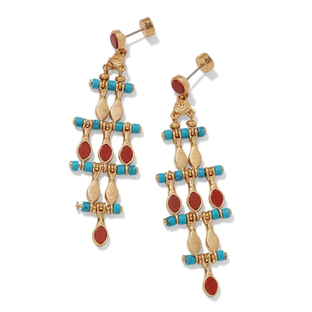 Sale The Met Store Egyptian Nefer Amulet Chandelier Earrings