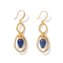 The Met Store Etruscan Lapis Double-Drop Earrings