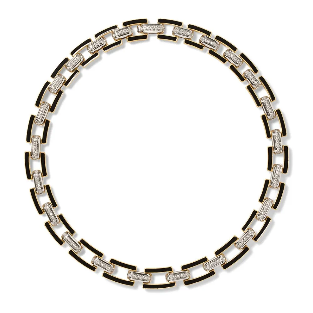 Hot The Met Store European Buckle Enamel Collar Necklace
