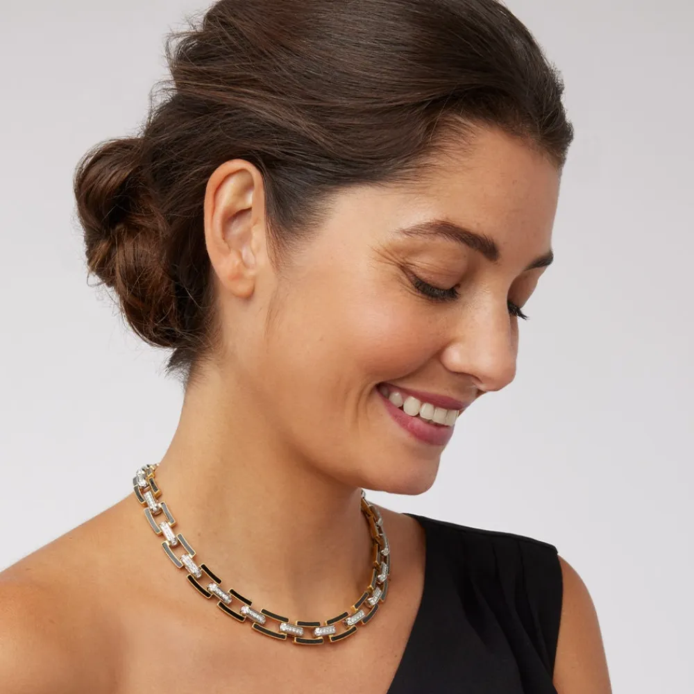 Hot The Met Store European Buckle Enamel Collar Necklace