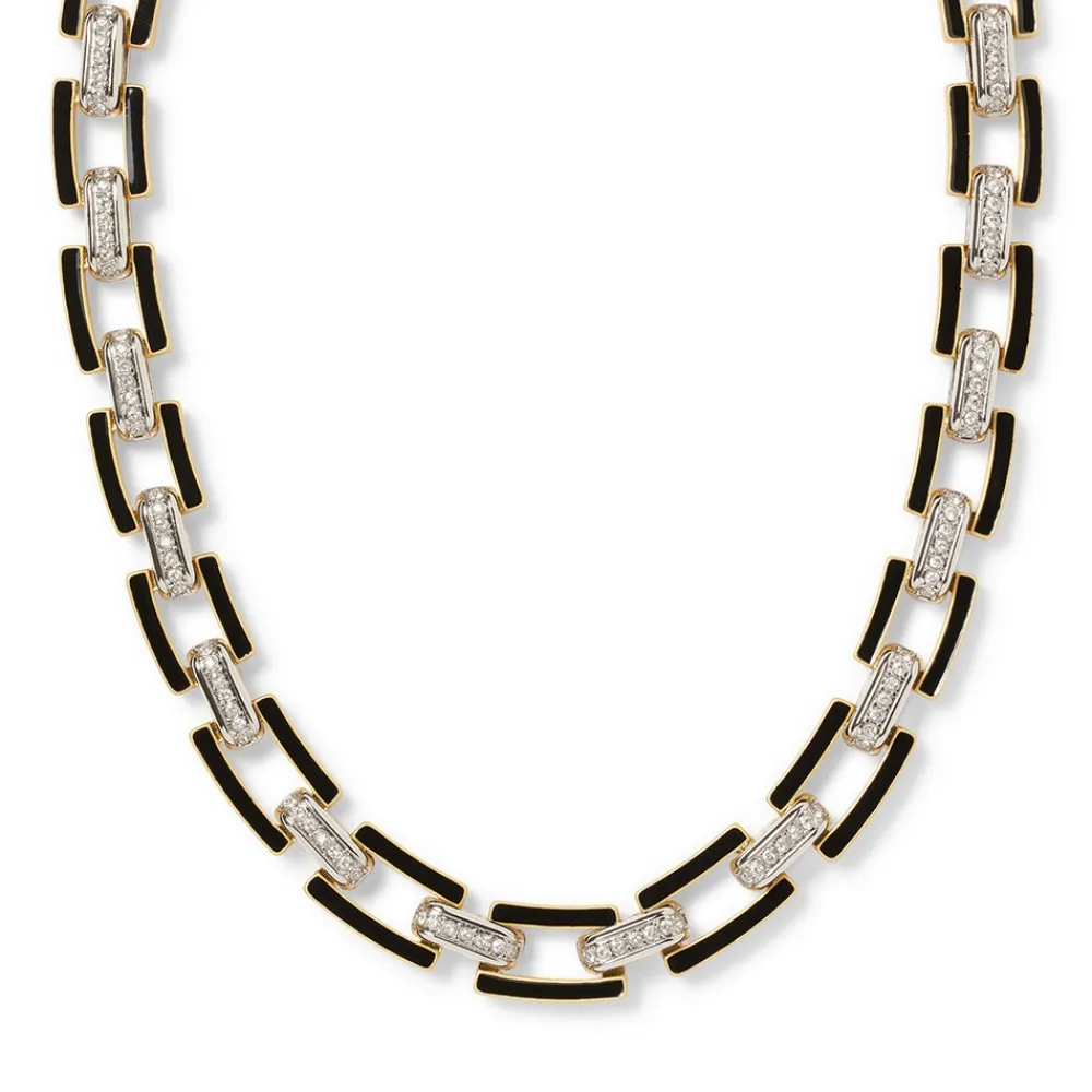 Hot The Met Store European Buckle Enamel Collar Necklace
