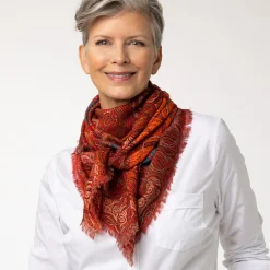 Discount The Met Store Four Seasons Paisley Square Wool Scarf