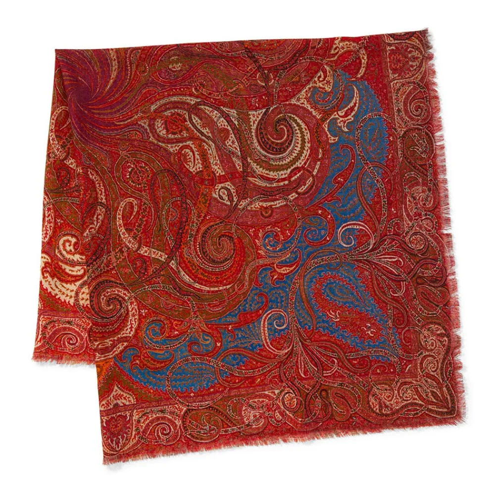 Discount The Met Store Four Seasons Paisley Square Wool Scarf