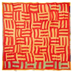 Outlet The Met Store Gee's Bend Kennedy Basket-Weave Oversize Square Scarf