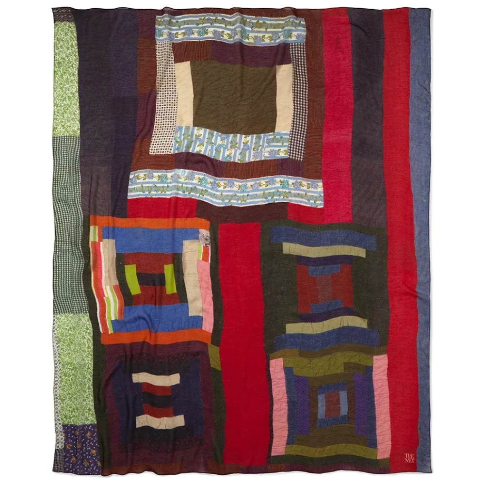 Sale The Met Store Gee's Bend Pettway Quilt Design Oblong Silk Scarf