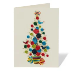 Outlet The Met Store Golden Christmas Tree Quilled Holiday Card