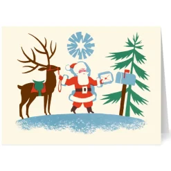 Outlet The Met Store Gordon: Santa at Mailbox Holiday Cards