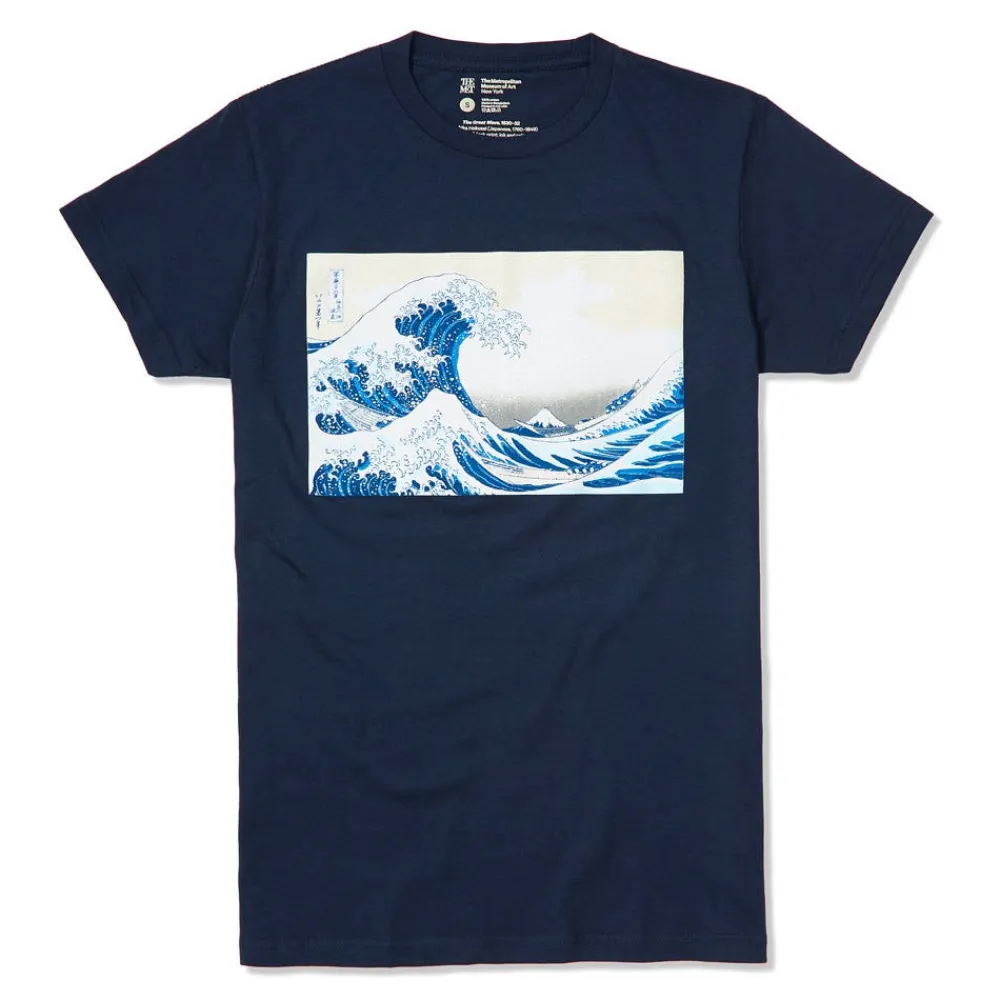 Hot The Met Store Hokusai Great Wave Tee White