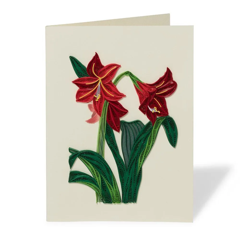 Outlet The Met Store Hybrid Amaryllis Quilled Holiday Card