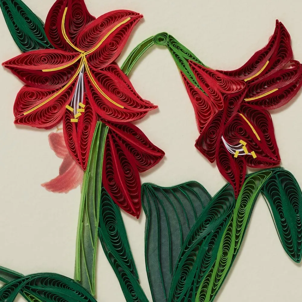 Outlet The Met Store Hybrid Amaryllis Quilled Holiday Card