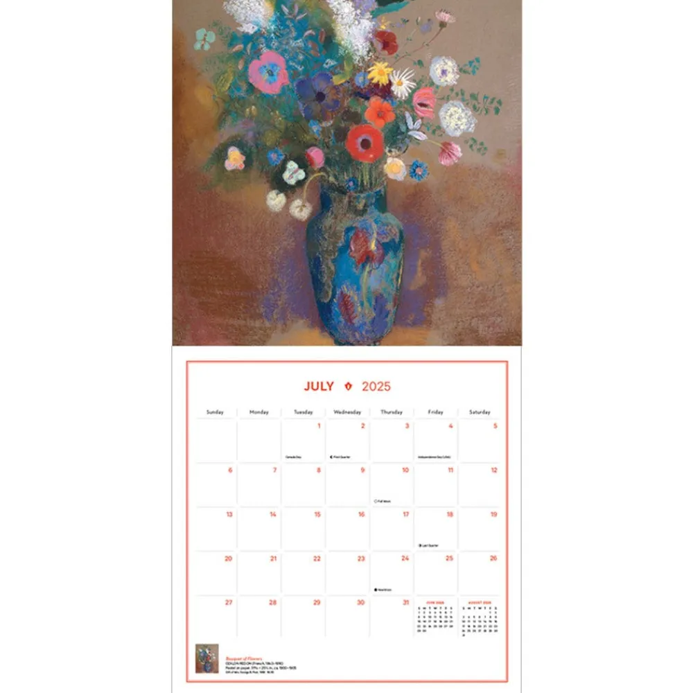 New The Met Store Impressionism and Post-Impressionism Wall Calendar 2025