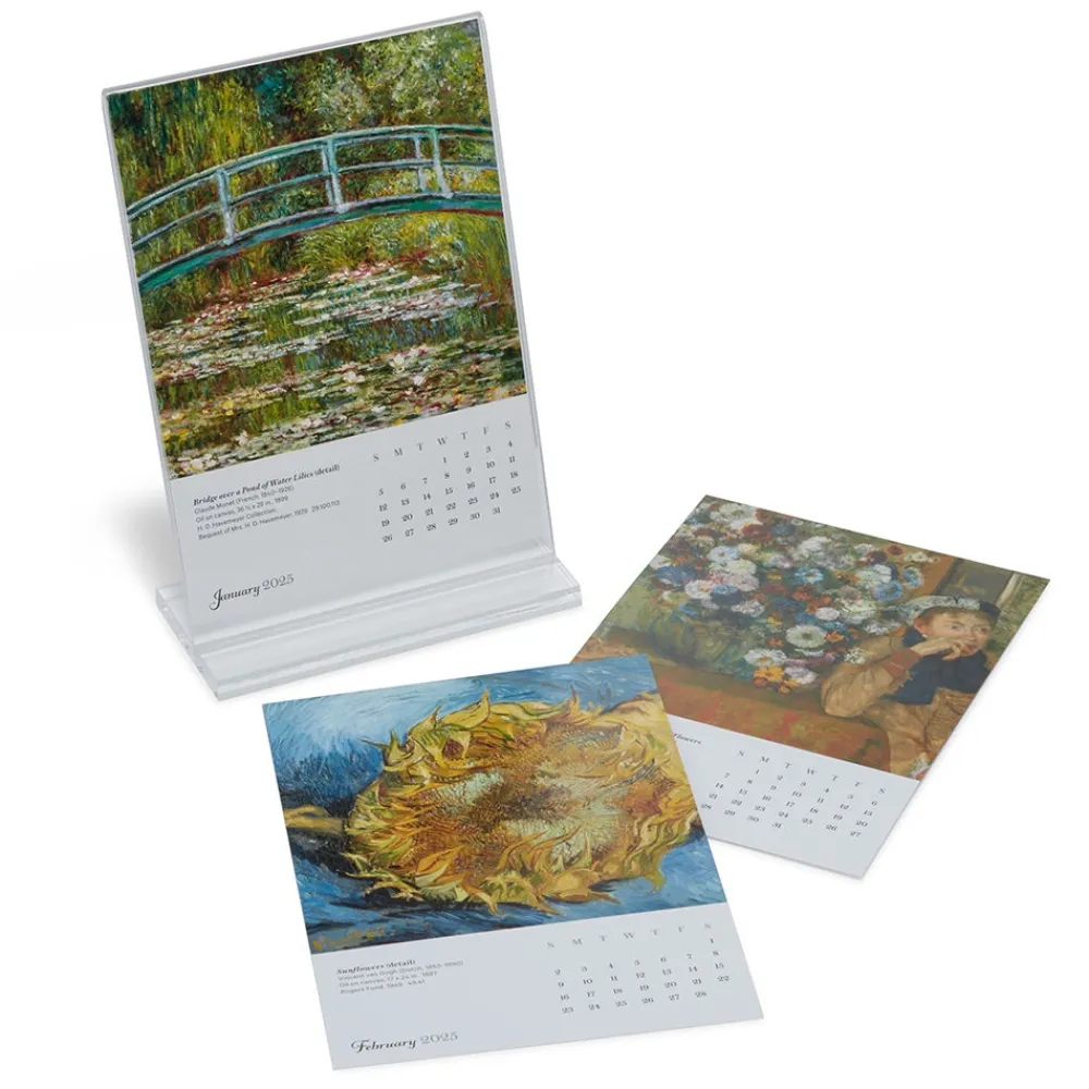 New The Met Store Impressionism Gardens Plexiglass Calendar Refill 2025