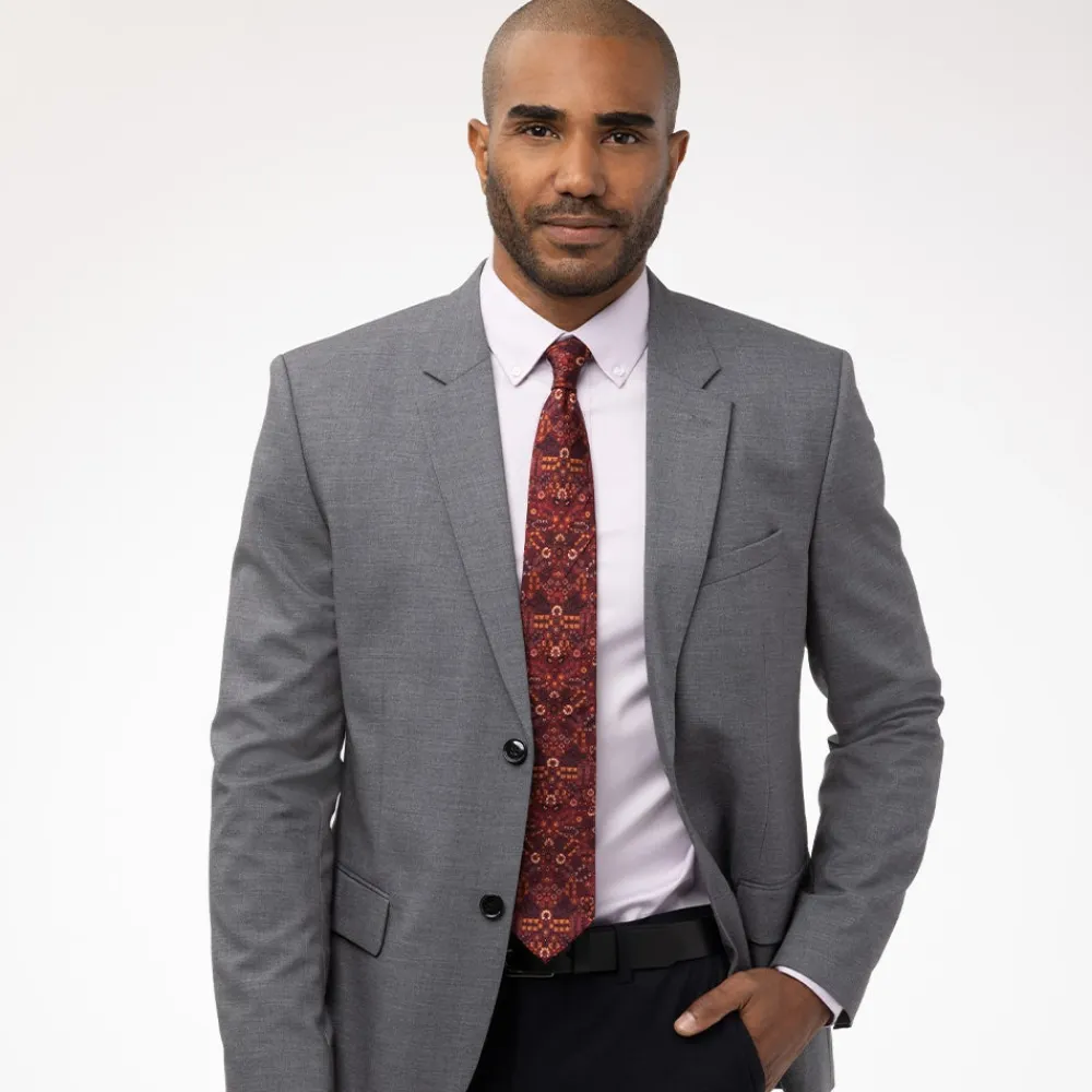 New The Met Store Indian Millefleurs Silk Necktie