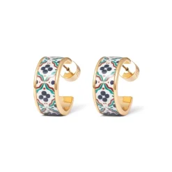 Sale The Met Store Iznik Cintamani Enamel Hoop Earrings
