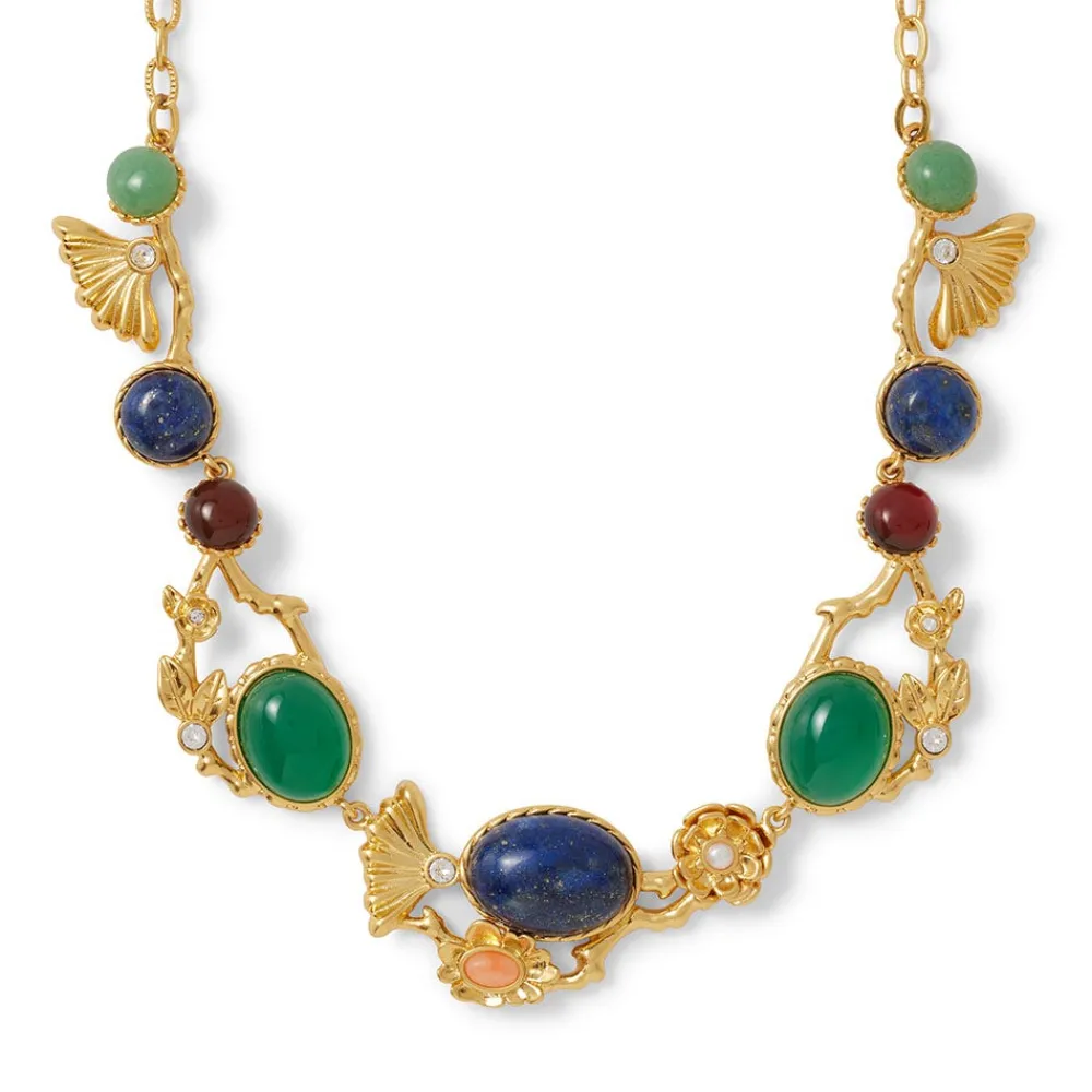 Discount The Met Store Japanese Imari Collar Necklace and Linear Drop Earrings Set