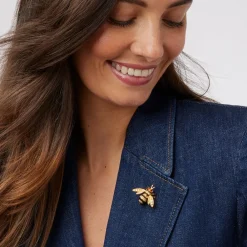 The Met Store Jeweled Bee Brooch