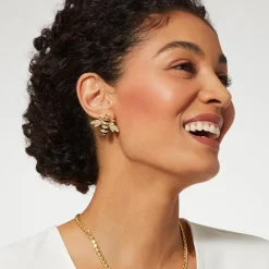 New The Met Store Jeweled Bee Stud Earrings