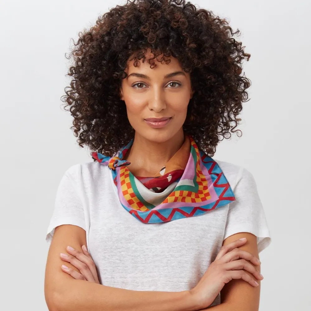 Clearance The Met Store Johnson Three Children Silk Neckerchief