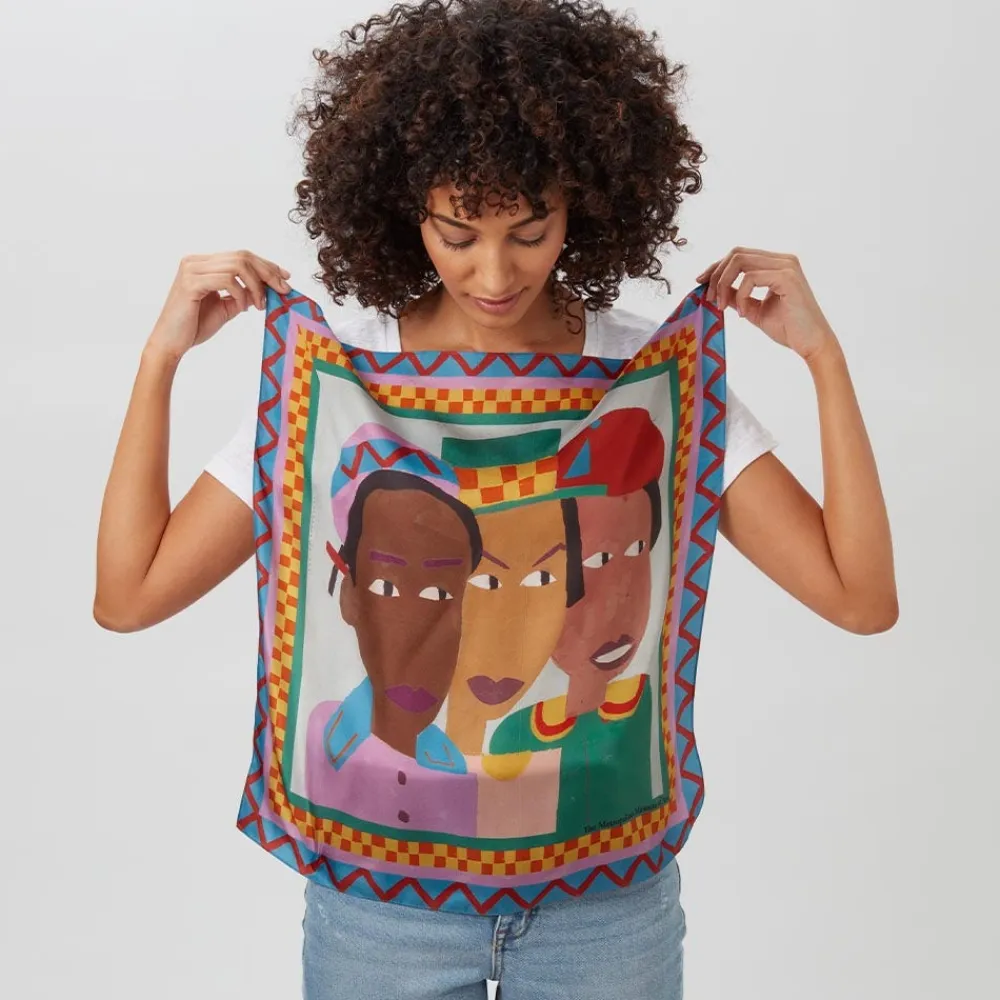 Clearance The Met Store Johnson Three Children Silk Neckerchief