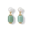 Hot The Met Store Karavas Gems Aventurine and Pearl Drop Earrings