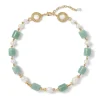 Discount The Met Store Karavas Gems Large-Bead Aventurine and Pearl Necklace