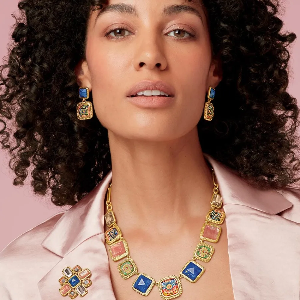 Discount The Met Store Kashan Carpet Square Drop Earrings