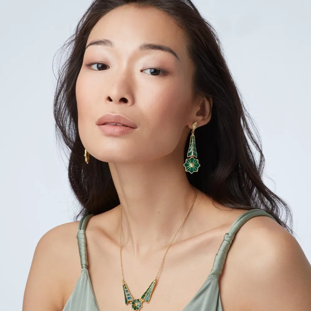 Best The Met Store Lotus Pagoda Plique-à-Jour Pendant Necklace