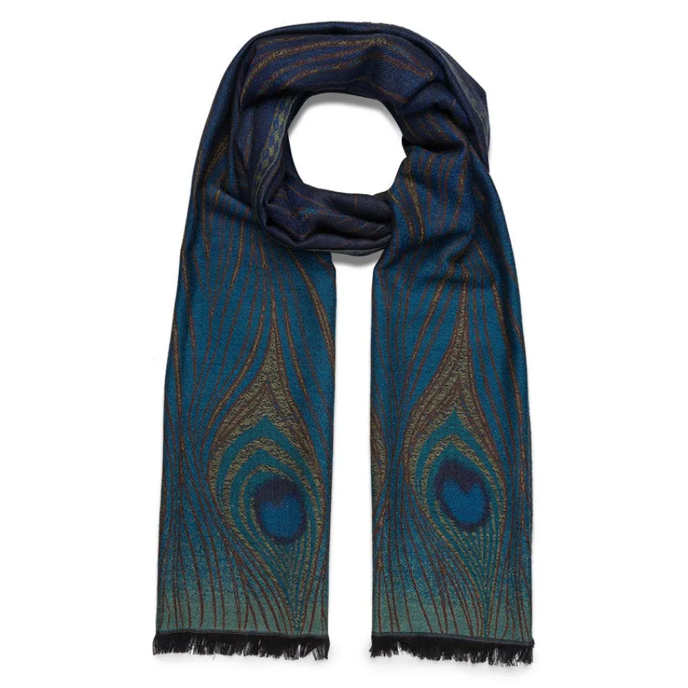 Best The Met Store Louis C. Tiffany Peacock Feather Wool-Blend Shawl